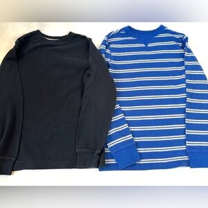 Lands’ end Waffle knit long sleeve shirt bundle